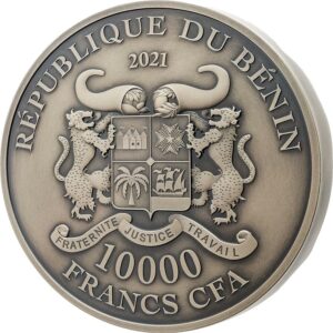 2021 Benin 1 Kilogram Mouth of Truth  Silver Coin