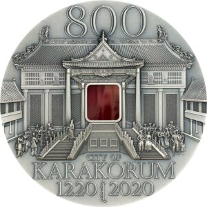 2020 Mongolia 2 Ounce Karakorum 800th Anniversary High Relief Silver Coin