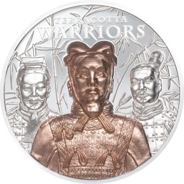 2021 Cook Islands 3 Ounce Terracotta Warriors Ultra High Relief Silver Proof Coin