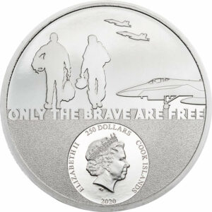 2020 Cook Islands 1 Ounce Real Heroes - Fighter Pilot Platinum Proof Coin