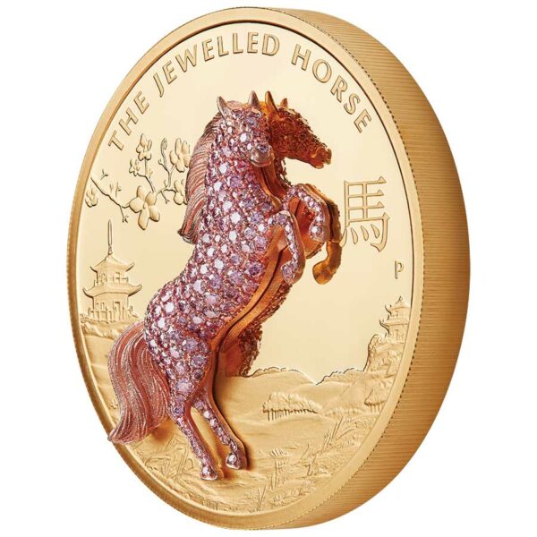 2021 Australian 10 Ounce Jewelled Horse Gold Proof Coin