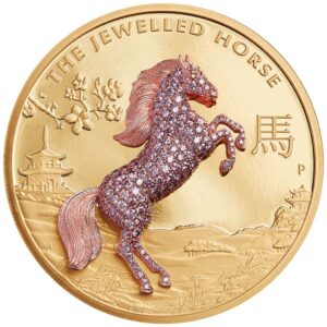 2021 Australia 10 Ounce Jewelled Horse Gold Proof Coin