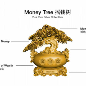 2021 Chinese Money Tree High Relief Silver Coin