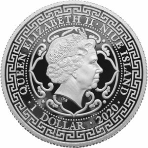 2020 Niue 1 Ounce French Piastre de Commerce Trade Dollar Silver Proof Coin