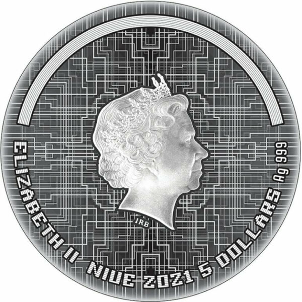 2021 Niue 2 Ounce Punk Universe Cyberpunk Silver Coin