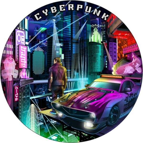 2021 Niue 2 Ounce Punk Universe Cyberpunk UV Color High Relief Silver Coin