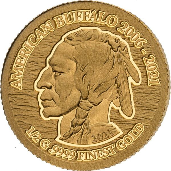 2021 Solomon Islands 4 X 1/2 Gram Smart Collection American Buffalo .9999 Gold Proof Coin