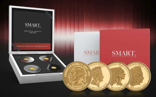 2021 Solomon Islands Smart Collection American Buffalo Gold Proof Coins