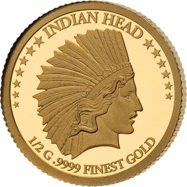 2021 Solomon Islands 4 X 1/2 Gram Smart Collection Indian Head Eagle Gold Proof Coin