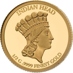 2021 Solomon Islands 4 X 1/2 Gram Smart Collection Indian Princess Gold Proof Coin Set