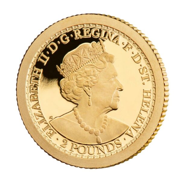2021 St. Helena 1/4 Ounce Una & the Lion .9999 Gold Proof Coin