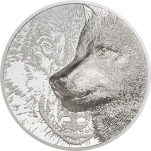 2021 Mongolia 3 Ounce Mystic Wolf Ultra High Relief Silver Proof Coin