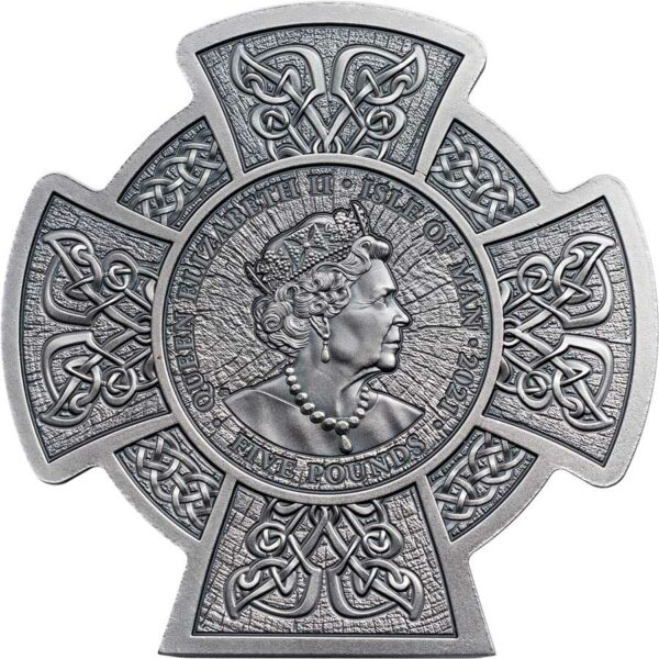 2021 Isle of Man 3 Ounce Cernunnos Horned God High Relief Silver Coin