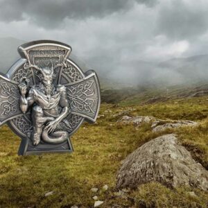 2021 Isle of Man 3 Ounce Cernunnos Horned God Silver Coin