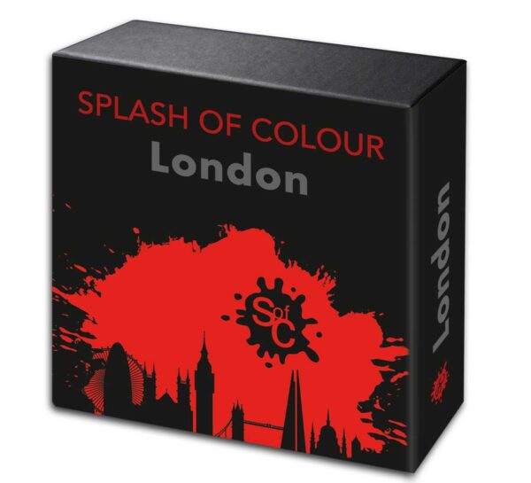 2021 City Edition London Splash of Color Silver Coin