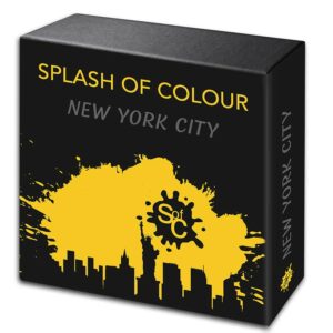 City Edition New York Splash of Color Silver Coin