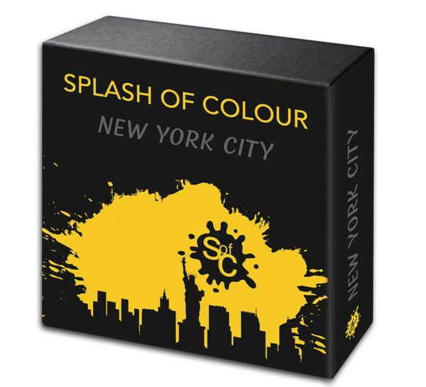City Edition New York Splash of Color Silver Coin