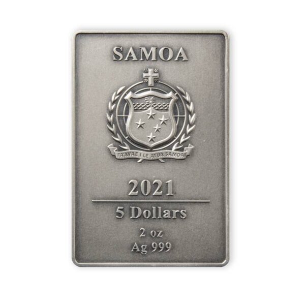 2021 Samoa 2 Ounce London City Edition Silver Coin