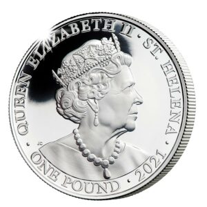 2021 St. Helena 1 Ounce Queens Virtues Victory .999 Silver Proof Coin