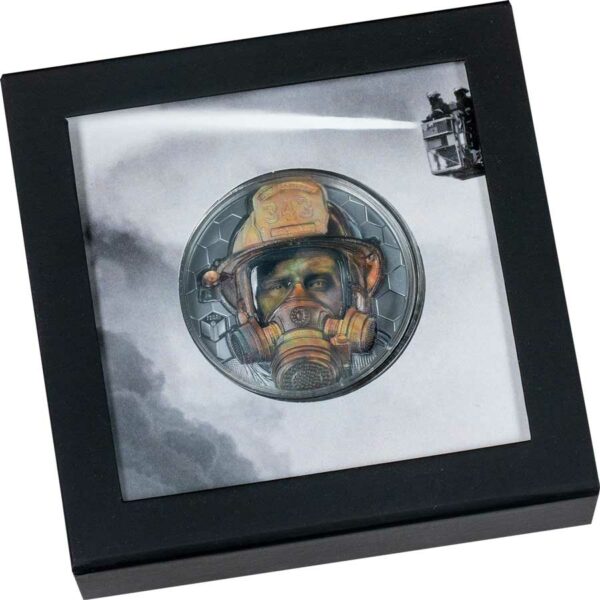 Real Heroes - Firefighter Ultra High Relief Silver Coin