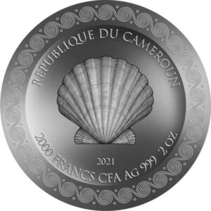 2021 Cameroon 2 Ounce Birth of Venus Celestial Beauty High Relief Silver Coin