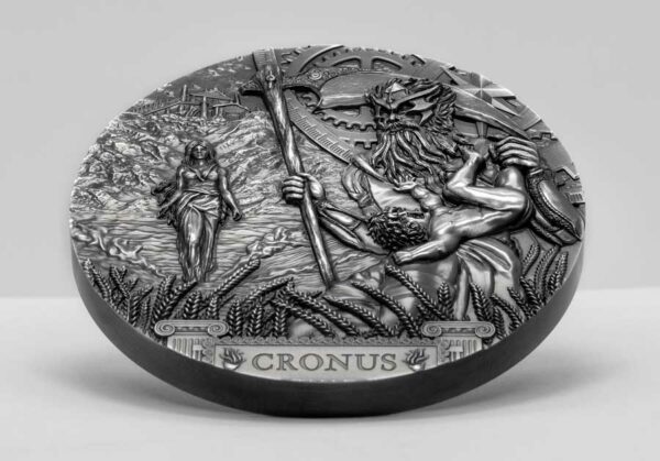 Titan Cronus Ultra High Relief Silver Coin