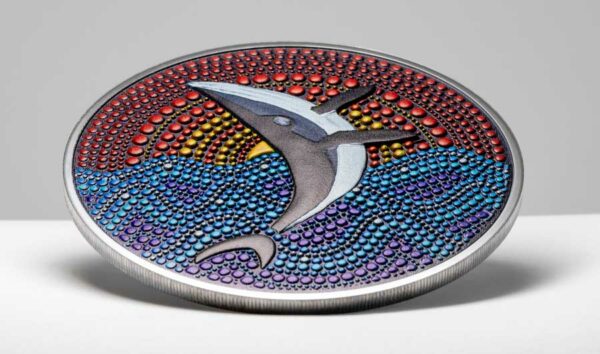The Whale DOT Art Series Black Proof Silver Coin