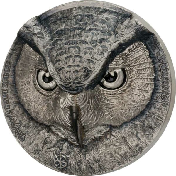 2021 Ivory Coast 2 X 5 Ounce De Greef Edition Signature Owl Silver Coin