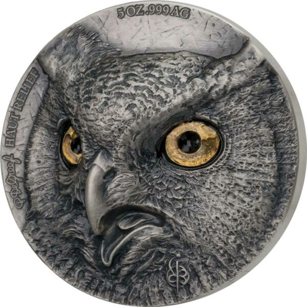 2021 Ivory Coast 2 X 5 Ounce De Greef Edition Signature Owl Silver Coin Collection