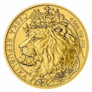 2021 Niue 1 Ounce Czech Lion Brilliant Uncirculated Gold Coin