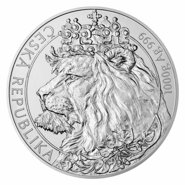 2021 Niue 1 Kilogram Czech Lion Brilliant Uncirculated Silver Coin