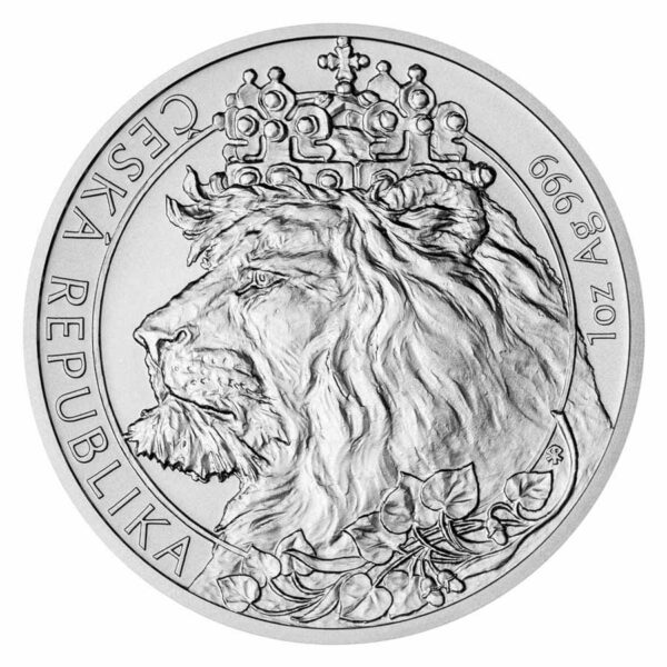 2021 Niue 1 Ounce Czech Lion Brilliant Uncirculated Silver Coin