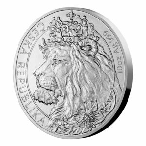 2021 Niue 10 Ounce Czech Lion BU Silver Coin