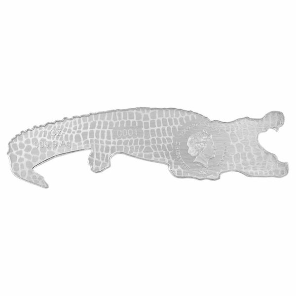 2021 Solomon Islands 1 Ounce Animals of Africa Nile Crocodile Silver Coin