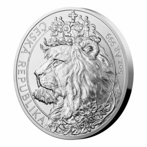 2021 Niue 5 Ounce Czech Lion BU Silver Coin