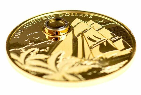 2018 Barbados 2 Ounce Spirit Coins - Harewood Rum Gold Proof Coin