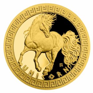 2021 Niue 3 Gram Mythical Creatures Unicorn Gold Proof Coin