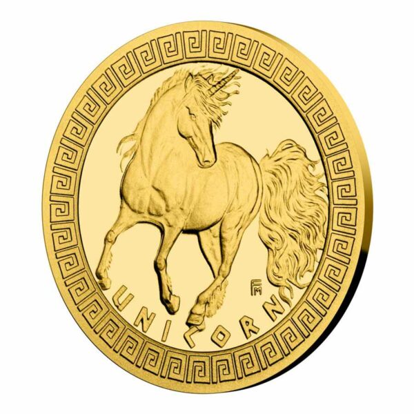 2021 Niue 3 Gram Mythical Creatures Unicorn .9999 Gold Proof Coin