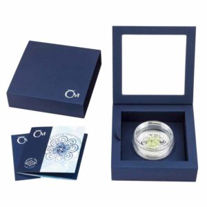 Crystal Four Leaf Clover Silver Proof Coin