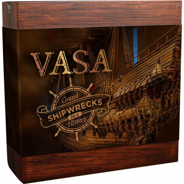 Vasa Grand Shipwrecks High Relief Color Antique Finish Silver Coin