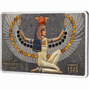 2020 Solomon Islands 200 Gram Silver & 10 Gram Gold Masterpieces Goddess Isis Coin Set