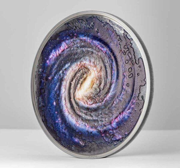 Milky Way - Space the Final Frontier Black Proof Silver Coin