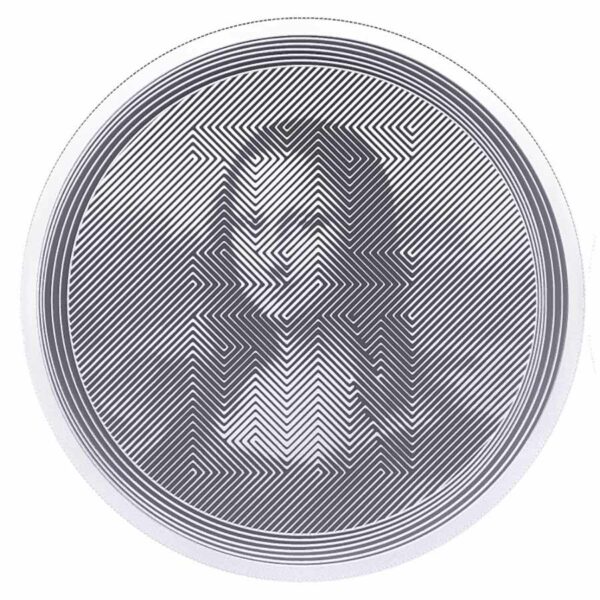 2021 Tokelau 1 Ounce ICON Mona Lisa Optical Illusion Proof Like Silver Coin
