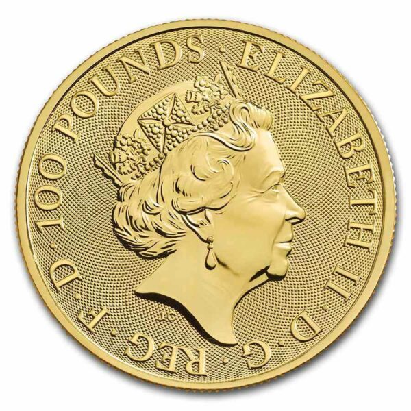 2021 Great Britain 1 Ounce Queen's Beasts Completer 99.99% Gold Coin