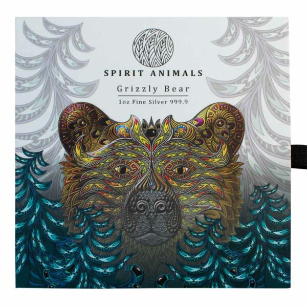 2021 Spirit Animals - Grizzly Bear Silver Coin