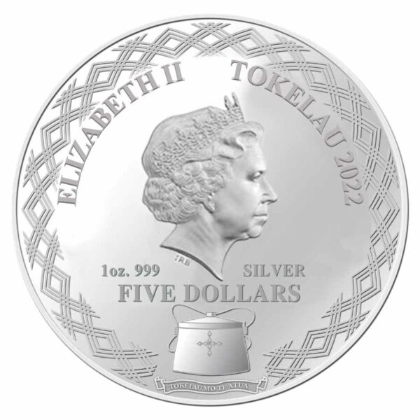 2022 Tokelau 1 Ounce Mirror Series Lunar Year of the Tiger Silver Proof Coin
