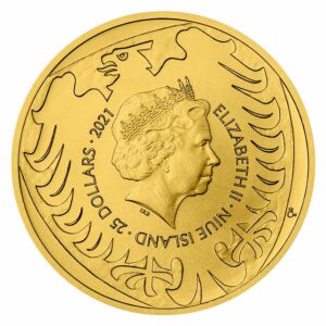 2021 Niue 1/2 Ounce Czech Lion Gold Coin
