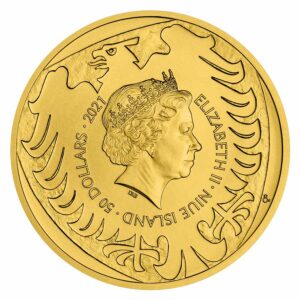 2021 Niue 1 Ounce Czech Lion Gold Coin