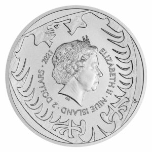 2021 Niue 1 Ounce Czech Lion BU Silver Coin