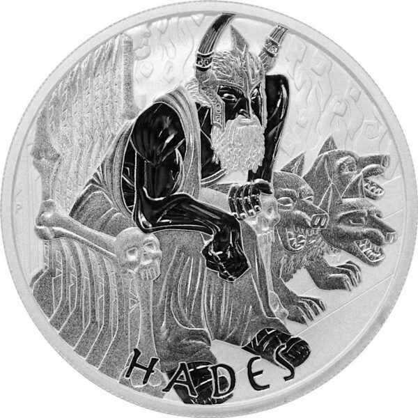 2021 Tuvalu 1 Ounce Hades Gods Of Olympus BU Silver Coin